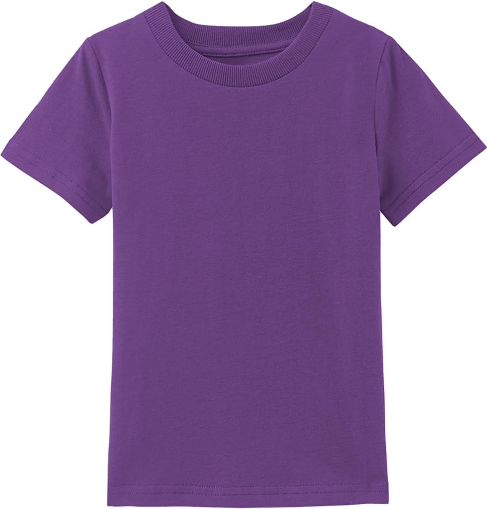 Cosland Toddler Plain Tshirts Baby Boy Shirt 4T, Purple