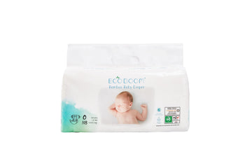 Eco Boom Diapers, Baby Bamboo Viscose Diapers, Eco-Friendly Natural Soft Disposable Nappies For Infant, Size 4 Suitable For 20 T