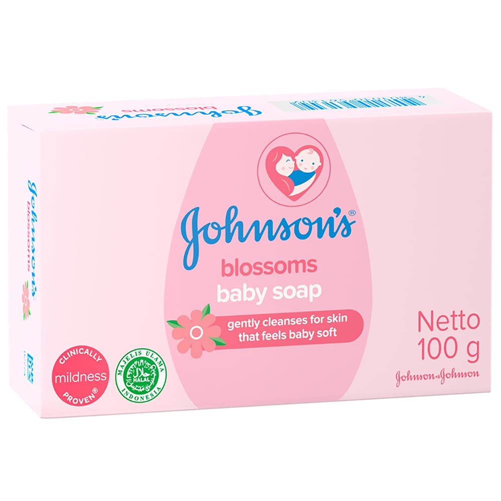 Johnson & Johnson Baby Lotion Bar Soap Blossoms 100 G/ 3.52 Ounce (Pack Of 12)