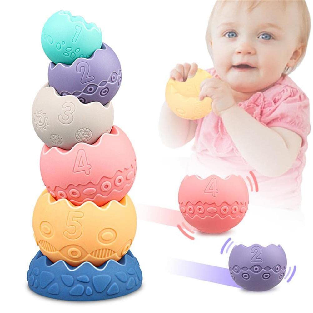 Baby Sensory Balls Teething Toys 6 9 12 18 Months Soft Building Blocks Toddlers Montessori Early Developmental Educational Fine 