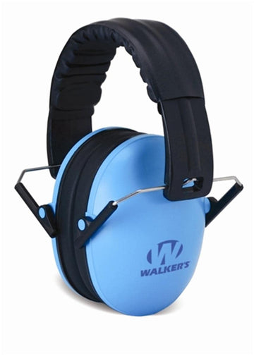 Walker'S Youth Childrens Low Profile Lightweight Padded Headband Adjustable Folding Noise-Reducing Hearing Protection Earmuffs,