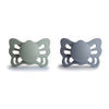 Frigg Butterfly Anatomical Silkysoft Silicone Baby Pacifier | Made In Denmark | Bpa-Free (Sage/Great Gray 0-6 Months)