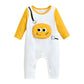 Hopscotch Boys Full Sleeves White Colourblock FullSleeve Bodysuit For Ages (1824 Months)