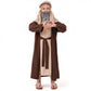 Gukefun Jesus Costume for Kids Biblical st Saint Joseph Robe Outfit Bible Moses Shepherds Christmas Halloween Costumes for boys