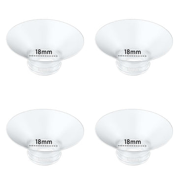 IVARONAL Flange Insert 4PCS 18mm Compatible with Momcozy M9/M6/M5/S12 Pro/V1 Pro/V2 pro, Spectra/Medela/Elvie/NCVI/TSRETE/eufy/L