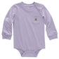 Carhartt Unisex Baby Long-Sleeve Pocket Bodysuit Onesie, Lavender Purple, 24 Months