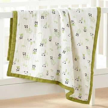 Tinitot Soft Muslin Blanket for Newborn Baby 6 Layers Cotton Fabric Soft Breathable Lightweight AllSeason Swaddle for Cuddling 