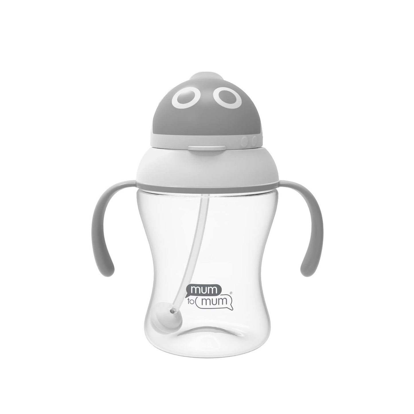 Mum To Mum Leak-Proof Easy-Drinking Space Robot Straw Cups 8Oz For 6+ Months, 2 Pack, Mm203A