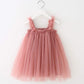 Bgfks Layered Tulle Tutu Dress For Toddler Girls,Baby Girl Rainbow Tutu Princess Skirt Set With Flower Headband.(Dusty Rose,2T)
