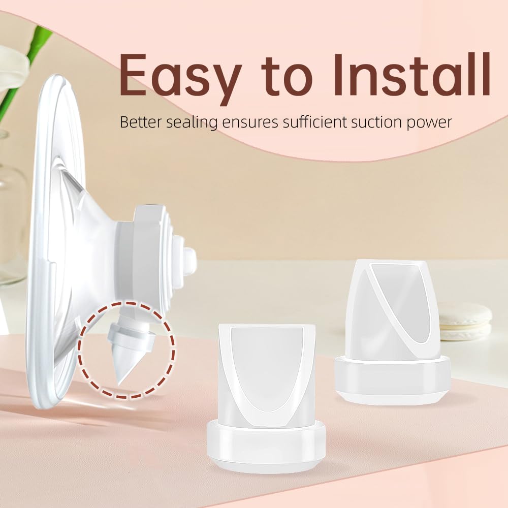 8Pcs Duckbill Valves And 4Pcs Silicone Diaphragm Compatible With Momcozy M5, Replacement M5 Pump Parts Accessories Made By Tbuym