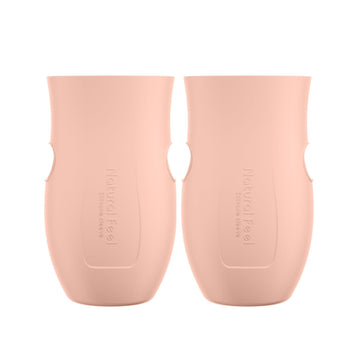 Gulicola Glass Baby Bottle Silicone Sleeves, Pink, 8 oz - 2pks