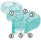 Brilliant Oral Care Babys First Toothbrush, Smooth Silicone Bristles Gently Clean Tender Teeth and Gums, for Ages 4+ Months, Pin