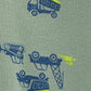 Simple Joys By Carter'S Baby Boys' 3-Pack Snug Fit Footless Cotton Pajamas, Blue Stripe/Green Trucks/White Dinosaur, 5T