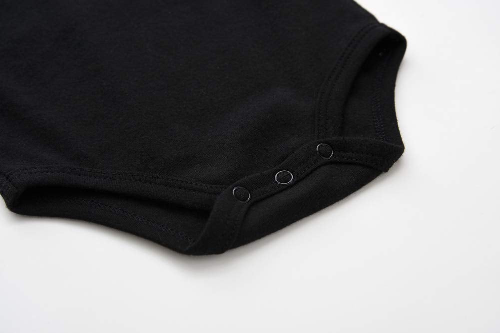 Teach Leanbh Infant Baby Polo Bodysuit Cotton Long Sleeve Pure Color Shirt 3-24 Months (9 Months, Navy)