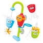 Yookidoo Toddler and Baby Bath Toy (Ages 1-3): Flow N Fill Spout-3 Stackable Play Cups - Battery Operated Moveable Hose Toy and