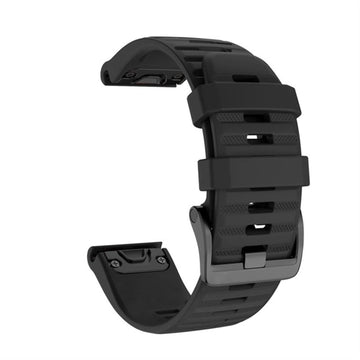 KAVJU 22 26mm Silicone WatchBand Strap For Coros VERTIX 2 Smart watch Quick Easy Fit Wristband Belt Bracelet Correa (Color : Bla