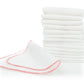 Buttons Flannel Baby Reusable Washable Natural Unbleached Wipes - 15 Pack
