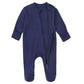 Baby Footed Pajamas With Mitten Cuffs - Unisex Infant Double Ways Zipper Cotton Footie Pjs Sleep  'N Play Jammies (Navy, 3-6Mos)