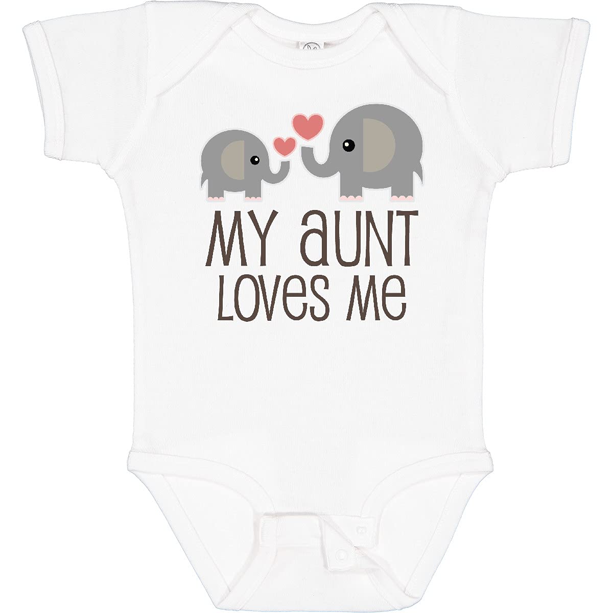 Inktastic My Aunt Loves Me Baby Bodysuit Newborn 0020 White 230E8