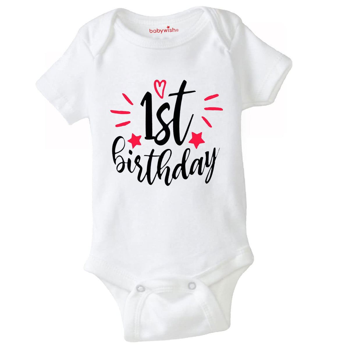 Baby Wish Birthday Gifted To Baby Bodysuits Newborn Birthday Romper Half Sleeve Envelope Neck Cute Outfit First Birthday Party O