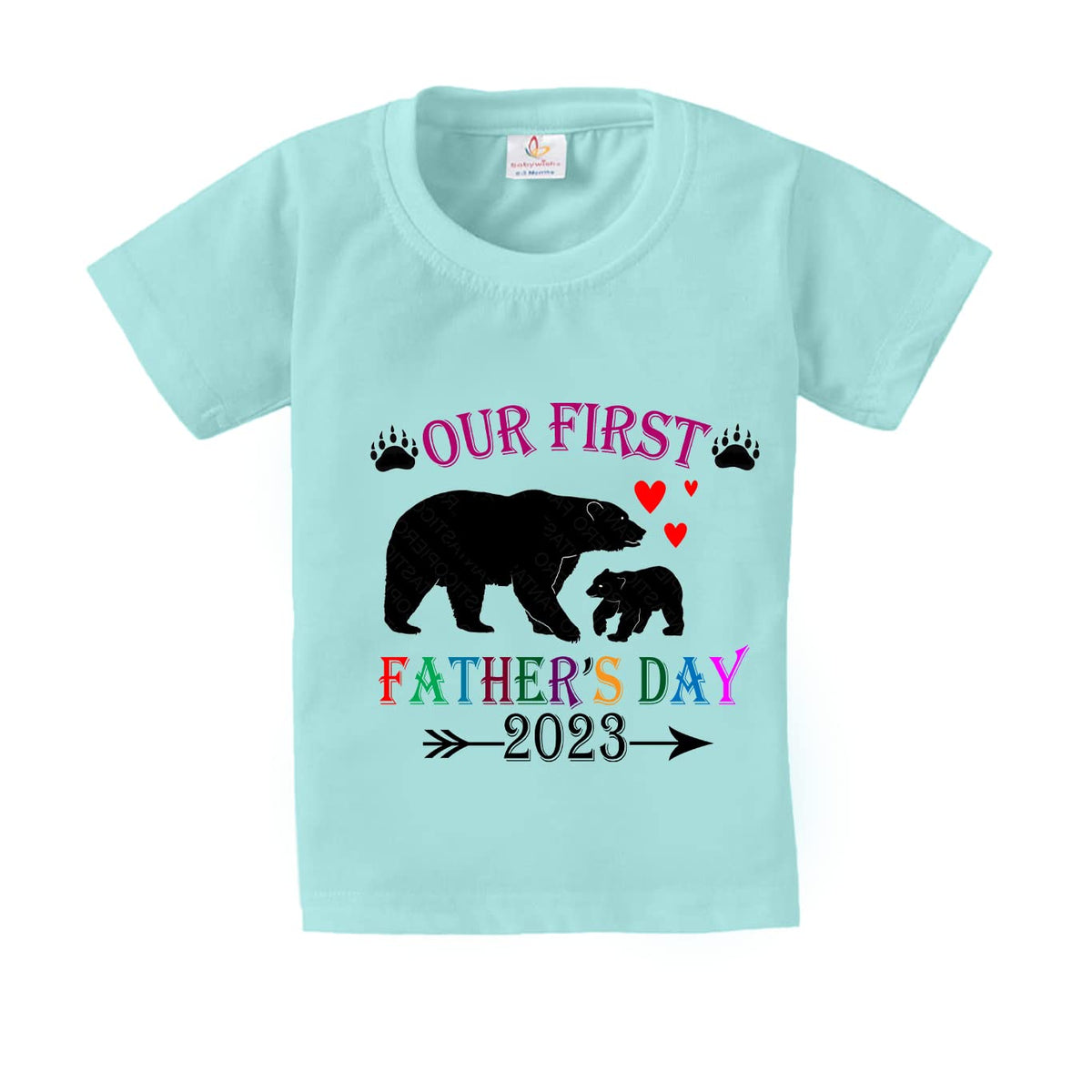 Baby Wish FatherS Day TShirt For BoyS And GirlS Kids My First FatherS Day TShirts Short Sleeve Top Kids Clothes Our First Fa