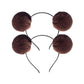 Pom Pom Headband Head Hoop Animal Style Cute Fluffy Hairband For Halloween Costume (G)