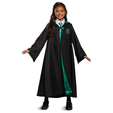 Harry Potter Slytherin Robe Prestige Children'S Costume Accessory, Black & Green, Kids Size Large (10-12)