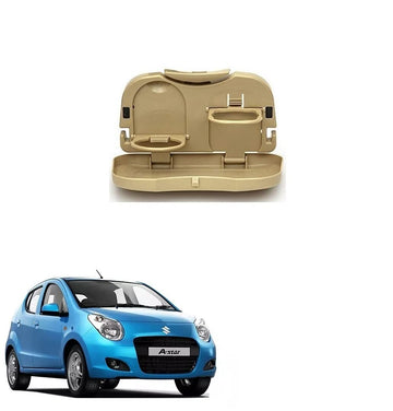 Stylish Foldable Compact Car Back Seat Tray for Food/ Drinks/ Cup/ Bottle Holder Universal Pack of 1 Suitable for Maruti Suzuki 