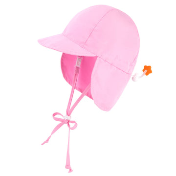 Simplikids Newborn Hats For Girls Upf 50+ Uv Sun Protection Hat For Girls Baby Girl Sun Hat W/Neck Flap Infant Sun Hat For Baby,