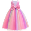 Jup'Elle Baby Girls Dresses With Pearls & Rainbow Color Tulle - Party Wedding Pageant Eastern Flower Girl 1 Year Birthday Dress