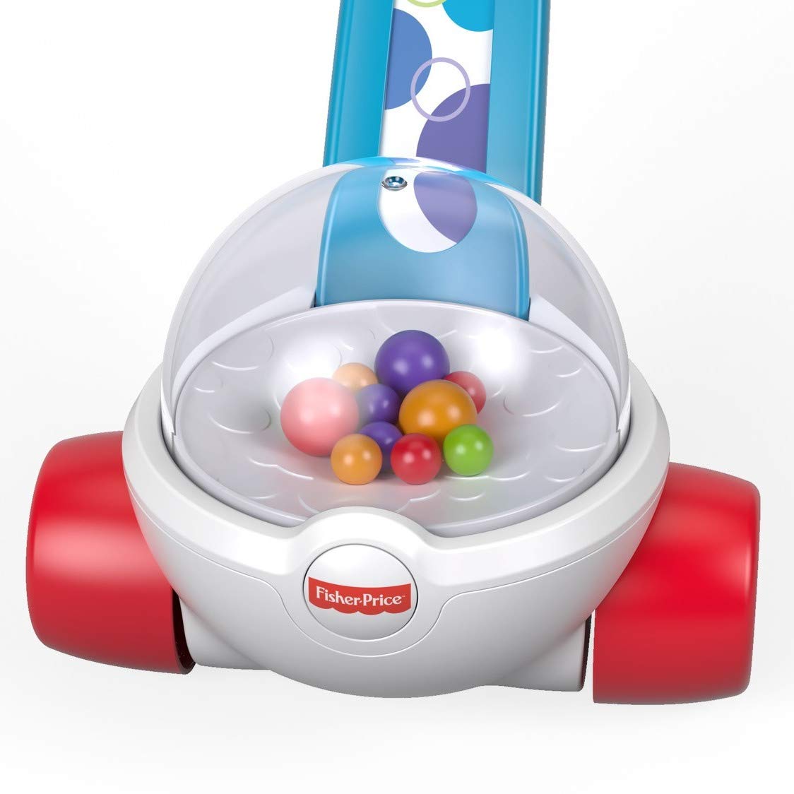Fisher-Price Corn Popper Baby Toy, Toddler Push Toy with Ball-Popping Action for 1 Year Old and Up, 2-Piece Assembly, Blue