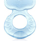 Nuby Silicone TeeThe-EEZ Teether with Bristles, Includes Hygienic Case, Aqua (Count of 2)