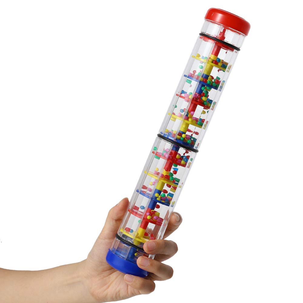 Rainmaker 12 inch Rain stick for babies Rattle Tube Rain Stick Shaker Music Sensory Auditory Instrument Toy For baby child girl 