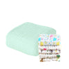 MomS Home Baby Super Soft Absorbent Muslin 6 Layer Wash Towel 100X100 Cm  (03 Years) Green And 5 Muslin Sqaure Wipes