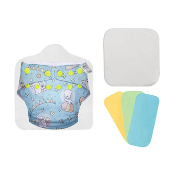 Superbottoms Cloth Diapers For Babies  Starter Cloth Diaper Pack With 1 Freesize Uno  New Version|Diapers For Babies From 3M T