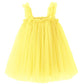 Bgfks Layered Tulle Tutu Dress For Toddler Girls,Baby Girl Rainbow Tutu Princess Skirt Set With Flower Headband.(Yellow,18 Month