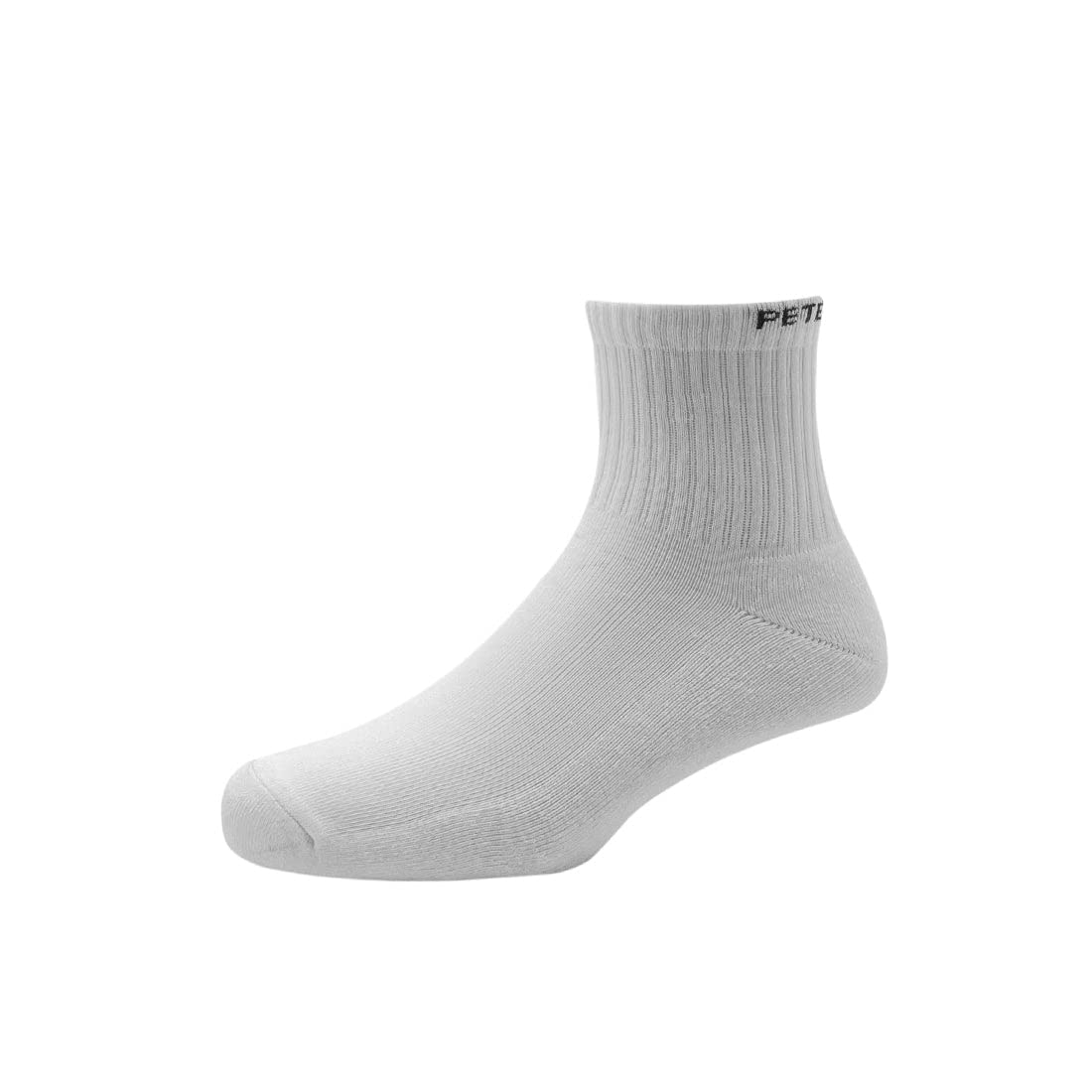 Peter England Quarter Length MenS Sport Pattern Socks  White