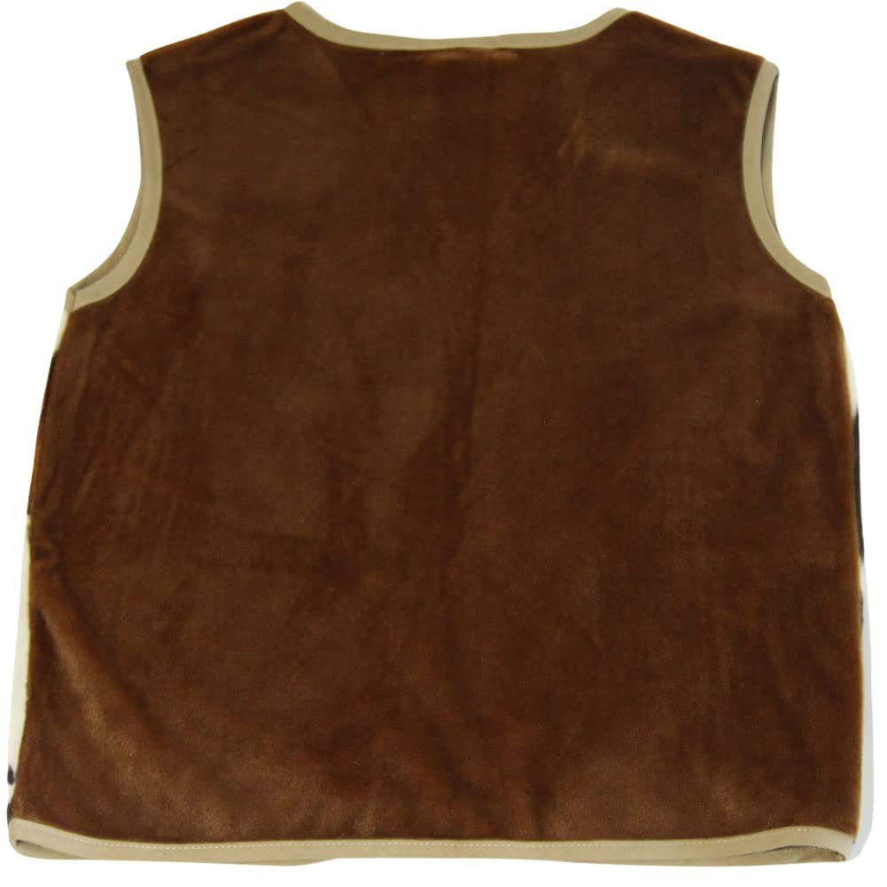 Making Believe Kids Western Rodeo Cowboy Or Cowgirl Classic Costume Set - Vest, Black Hat, Bandanna, Size 6-8