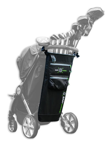 Baby Caddie Golf Bag for Baby Stroller, Fits a Full Set of Clubs, Attaches to Most Strollers, Accessory Pockets for Balls, Tees