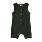 Iddolaka Newborn Summer Baby Boy Girl Romper Bodysuit Jumpsuit Playsuit One Piece Outfit Clothes (Green, 12-18 Months)