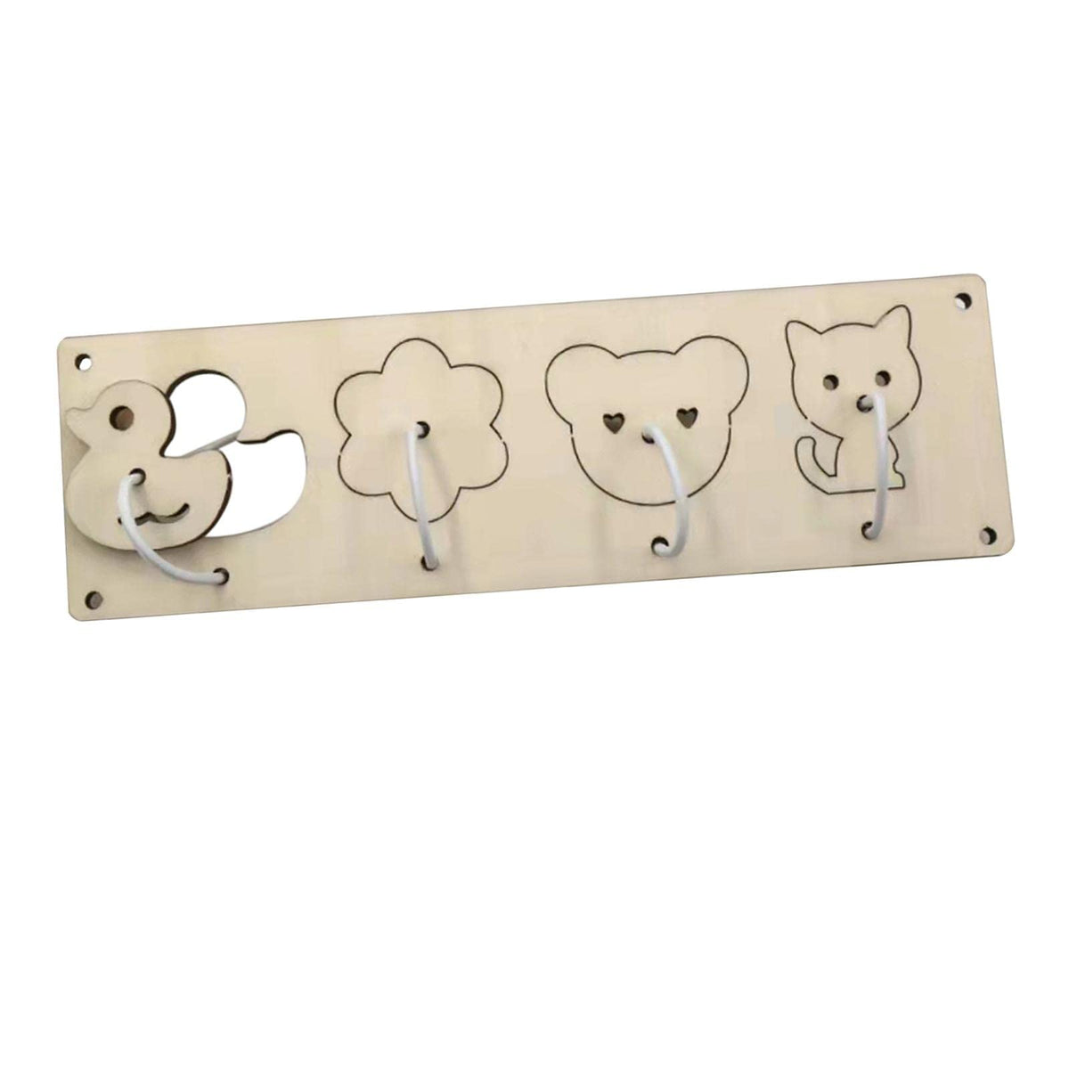 ATORSE Kids Busy Board DIY Material Activity Sensory Board Parts for Toddler Gifts Animals Matching|Baby | Toys for Baby | Devel