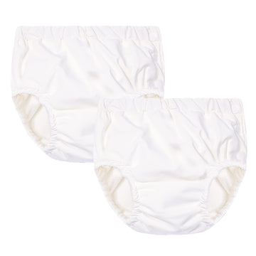 Durio Reusable Diapers Baby Washable Baby Swim Diapers Unisex Infant Swim Diaper Waterproof Baby Swimming Diaper White White 3-6