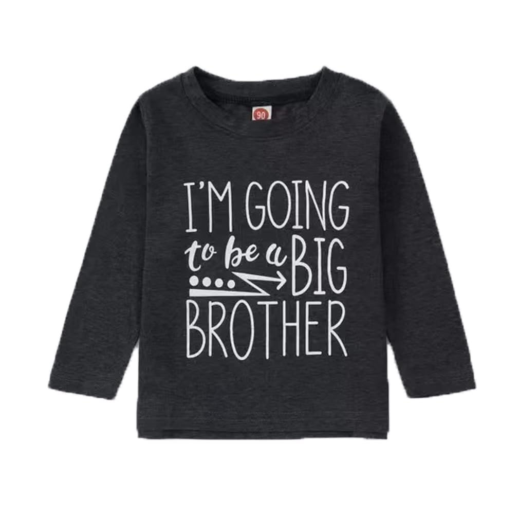 Toddler Kids Baby Boy Tee I'M Going To Be A Big Brother T-Shirt Long Sleeve Tops WBBAPB08L1NXX4S