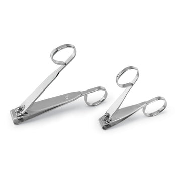 E Z Grip Scissor Like Nail Clippers - 2 Pc