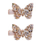 2Pcs Gold butterfly,New Glitter Gold Bows Hair Clip For Girls,Bling Sequin Bow Baby Care Clips,Hair Accessories for Baby Toddler