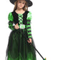 Narecte Halloween Costumes For Girls Halloween Costumes,Witch Costume For Girls Witch Costume,Kids Witch Costume Green M