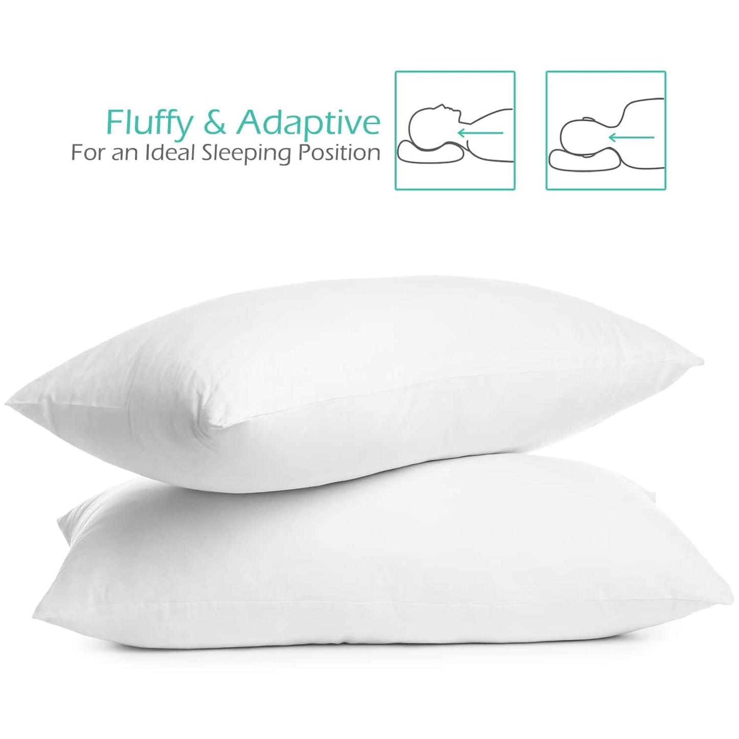 Nestl 4 Pack Toddler Pillow for Sleeping 13 x 18, Small Kids Pillow for Travel, Car, School, Nap, & Toddler Bed, Machine Washabl