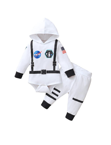 Singcoco Baby Costume Outfit Newborn Boy Girl Astronaut Costume (Astronaut-White,0-3 Months)