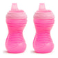 Munchkin Sippy Cups, 10oz Mighty Grip Spill Proof Toddler Cups for 6+Month Old - EZ to Hold Contoured Design, Soft Silicone Spou