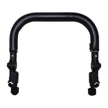 Toddmomy Baby Stroller Armrest Black Pu Leather Bumper, Universal Handle, Detachable Stroller Rod, Replacement Stroller Bumper